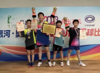 全国少儿乒乓球比赛收拍 西安市青少年体育学校斩获三金